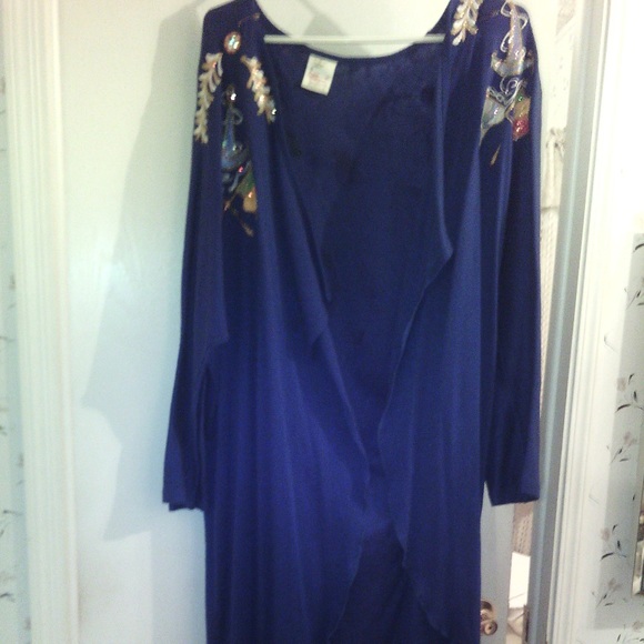 Laura Rogers Tops - Blue Duster